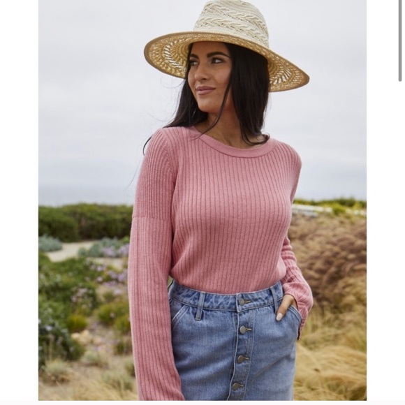 Rachel Parcell Pink Sweater NEW with tags - Picture 2 of 5